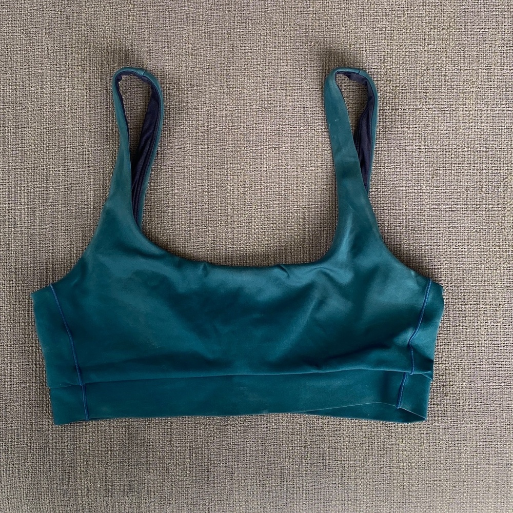 Left on Friday Double Scoop Top in Deep End (Teal)